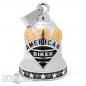Preview: American Biker Ride Bell aus Edelstahl silber gold Adler Sterne Glücksbringer Glocke Preview: American Biker Ride Bell aus Edelstahl silber gold Adler Sterne Glücksbringer Glocke